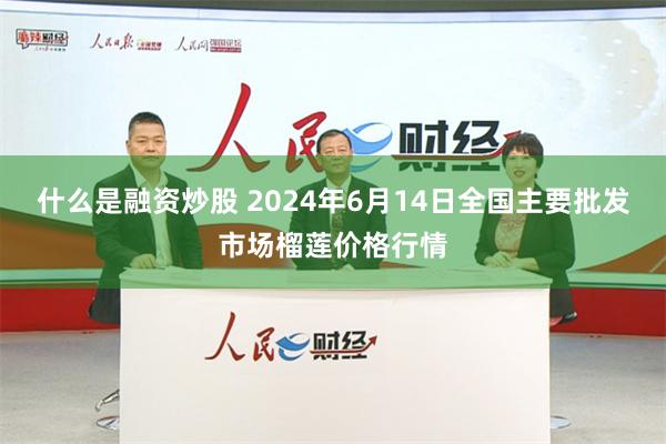 什么是融资炒股 2024年6月14日全国主要批发市场榴莲价格行情