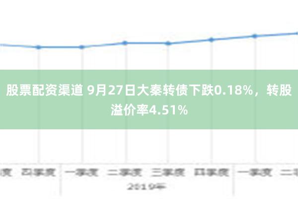 股票配资渠道 9月27日大秦转债下跌0.18%，转股溢价率4.51%