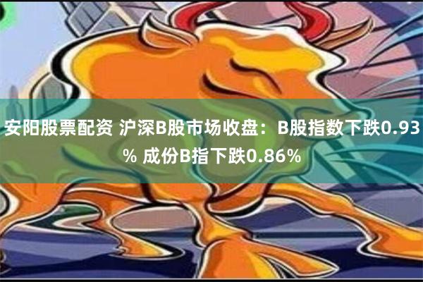 安阳股票配资 沪深B股市场收盘：B股指数下跌0.93% 成份B指下跌0.86%